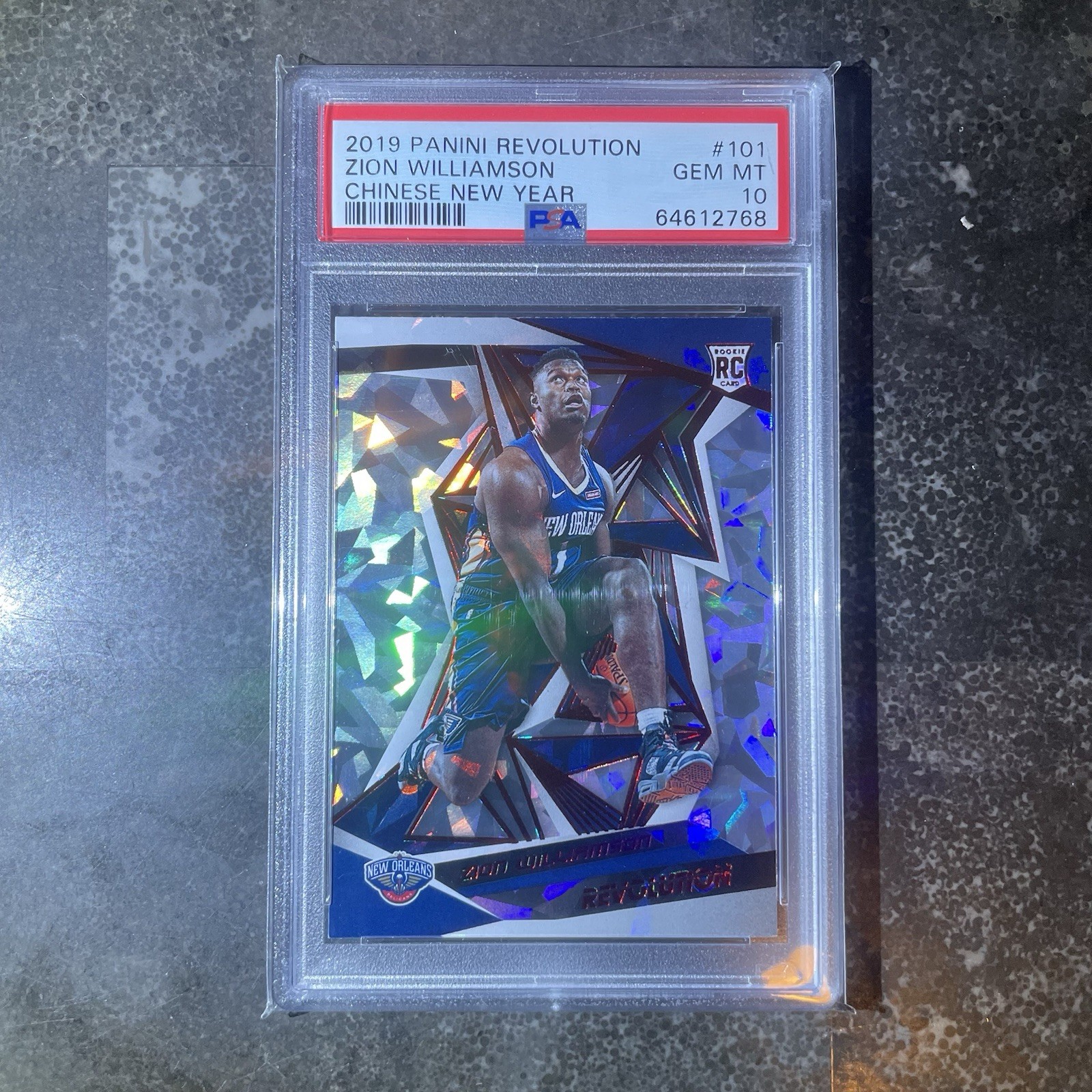 2019 Panini Revolution Rookie Zion Williamson #101 Chinese New Year (RC) PSA 10