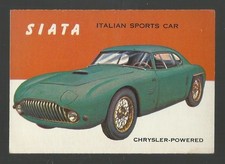 1953-55 Topps World On Wheels 138 Siata Italian Sports Car Exmt Chrysler
