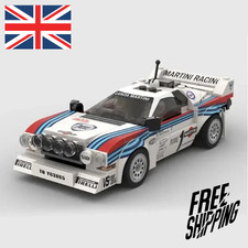 LANCIA 037 Auto Rally Mattone Modello MOC - 244 Pezzi, 8 Borchie Larghe Blocchi Costruzione