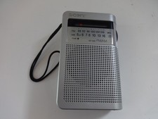 Quality Sony ICF-S22 Portable AM/FM Pocket Radio & Carrying Strap Fully Working 