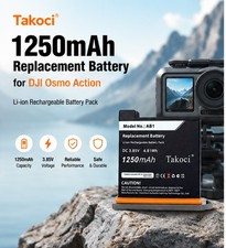 3.85V 1250mAh AB1 Battery for DJI Osmo Action Camera 4.81Wh Li-ion