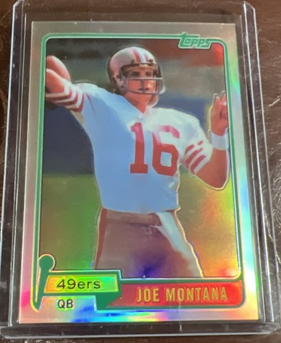 2010 Topps Chrome Joe Montana Anniversary Reprints Rookie Refractor 49ers/99
