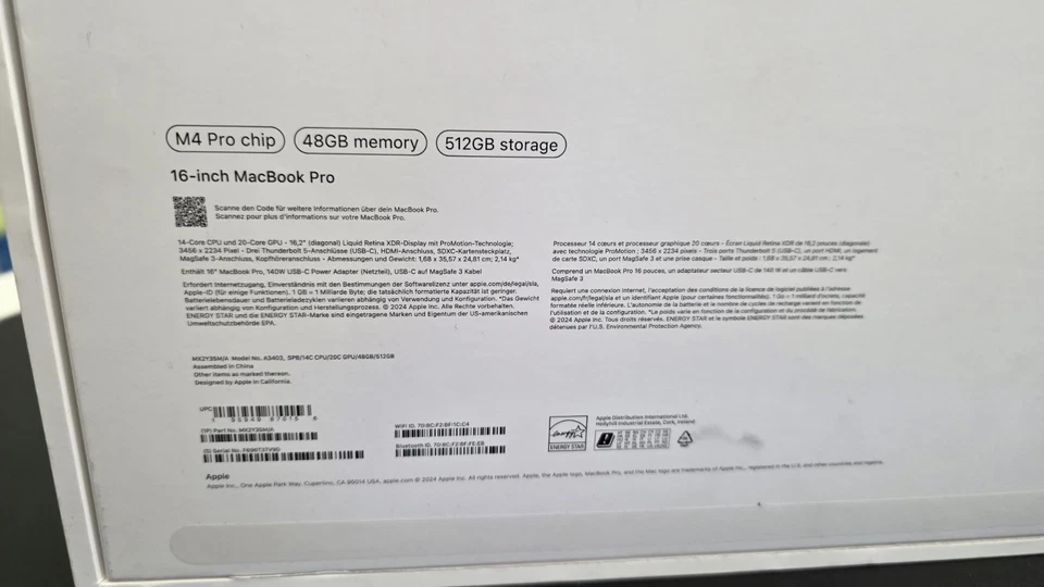 Apple MacBook Pro 16" M4 Pro · 48GB · 512GB, foto 2 di 5