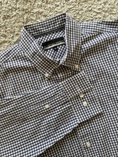 Austin Reed Shirt Smart Plaid Casual Business Long Sleeve Men's Size Medium