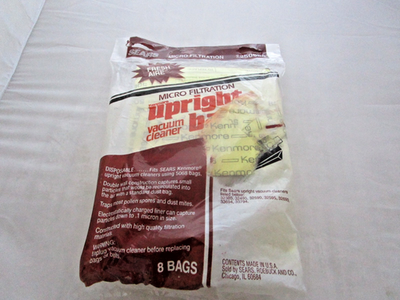 #ad #ad Sears Micro Filtration Upright Vacuum Cleaner Bags 20 50688 8 Bags $11.99