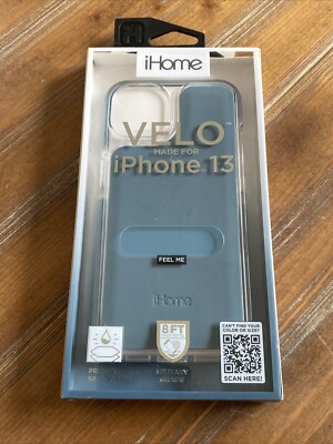 iHome Velo Silicone Case For iPhone 13 Blue/Clear