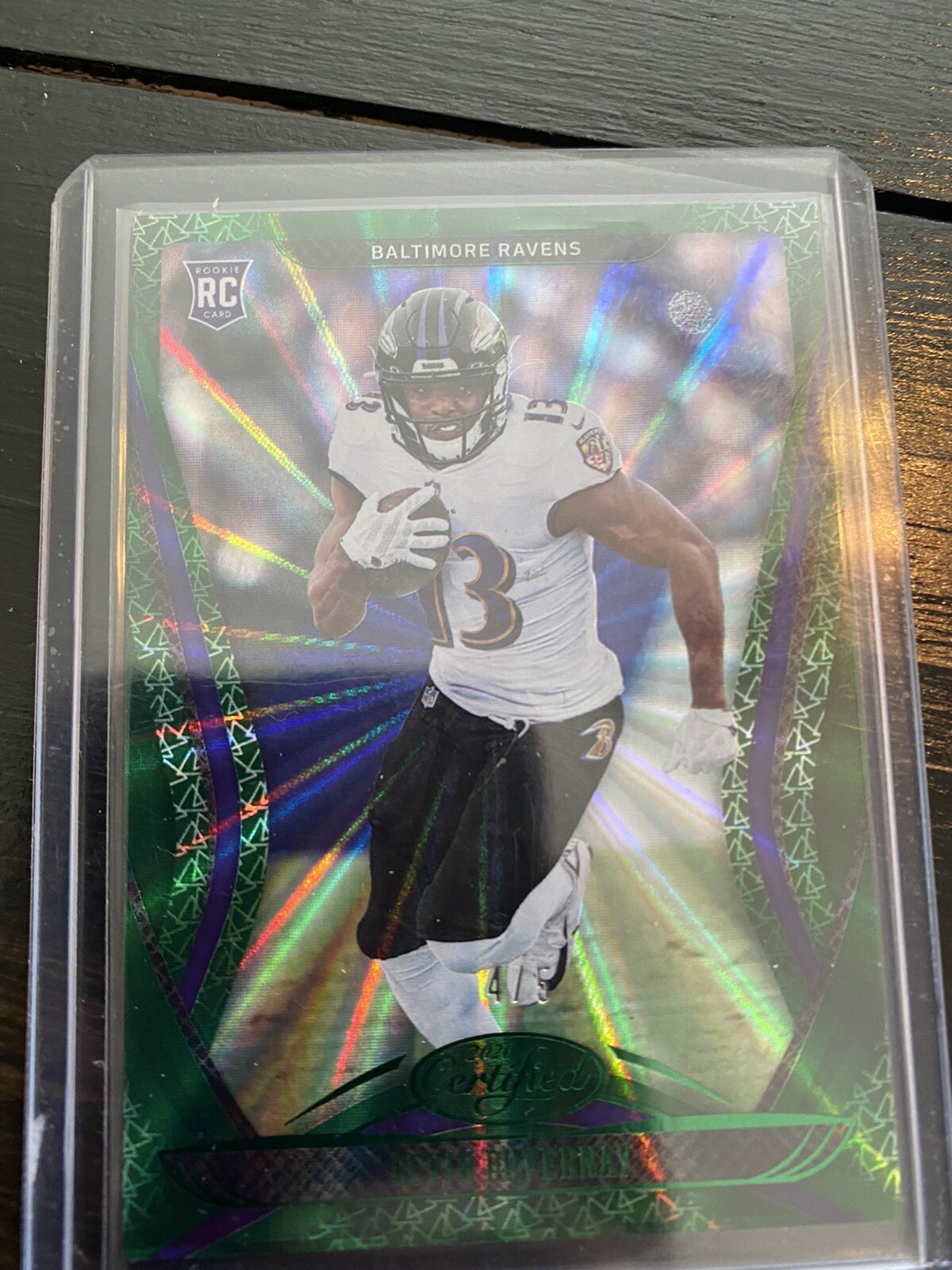 2020 Panini Certified Devin Duvernay Mirror Green 4/5 Ravens