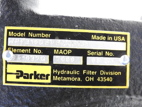 Nuovo filtro idraulico alta pressione Oem Parker WPF310QEVE2KG161 - Foto 7 di 7