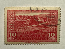 Albania Scott 149 Stamp - View Of Berati 1922 (Used) 52_30