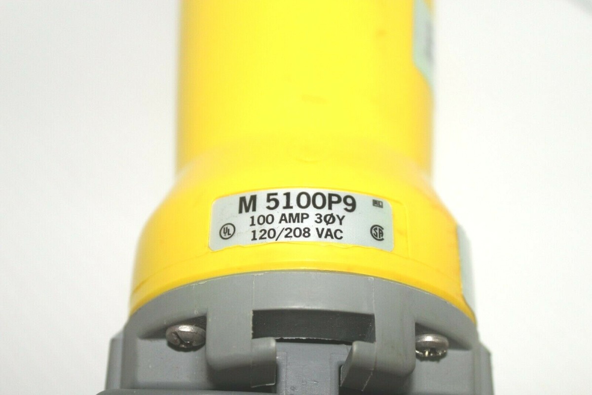 Presa Marina HUBBELL M5100P9 100-Amp 120/208VAC – Nuovo Mai Energizzato Con Guarnizioni