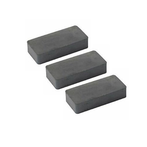3x MAGNETI 48x22x10 mm CALAMITA POTENTE FIMO CERAMICA MAGNETE CALAMITE Nero