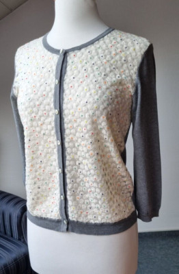 Roberto Collina wunderschöner Cardigan / Pullover Gr. 36 Strickjacke NEUWARE