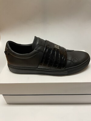 Givenchy Urban Street Low Croc Leather Sneakers Black Size