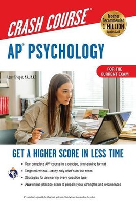 Larry Krieger Ap(r) Psychology Crash Course, Book + Online (Paperback)
