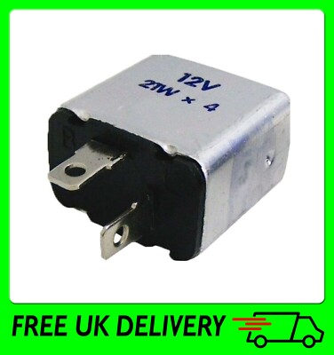 12 Volt 2 Pin Blinkeinheit Relais [PFR27] Vierkant 4 x 21 Watt Gefahrenwarnung