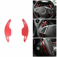 For Chevy Camaro 2017+ Accessories 2xSteering Wheel Extension Paddle Shifter Red