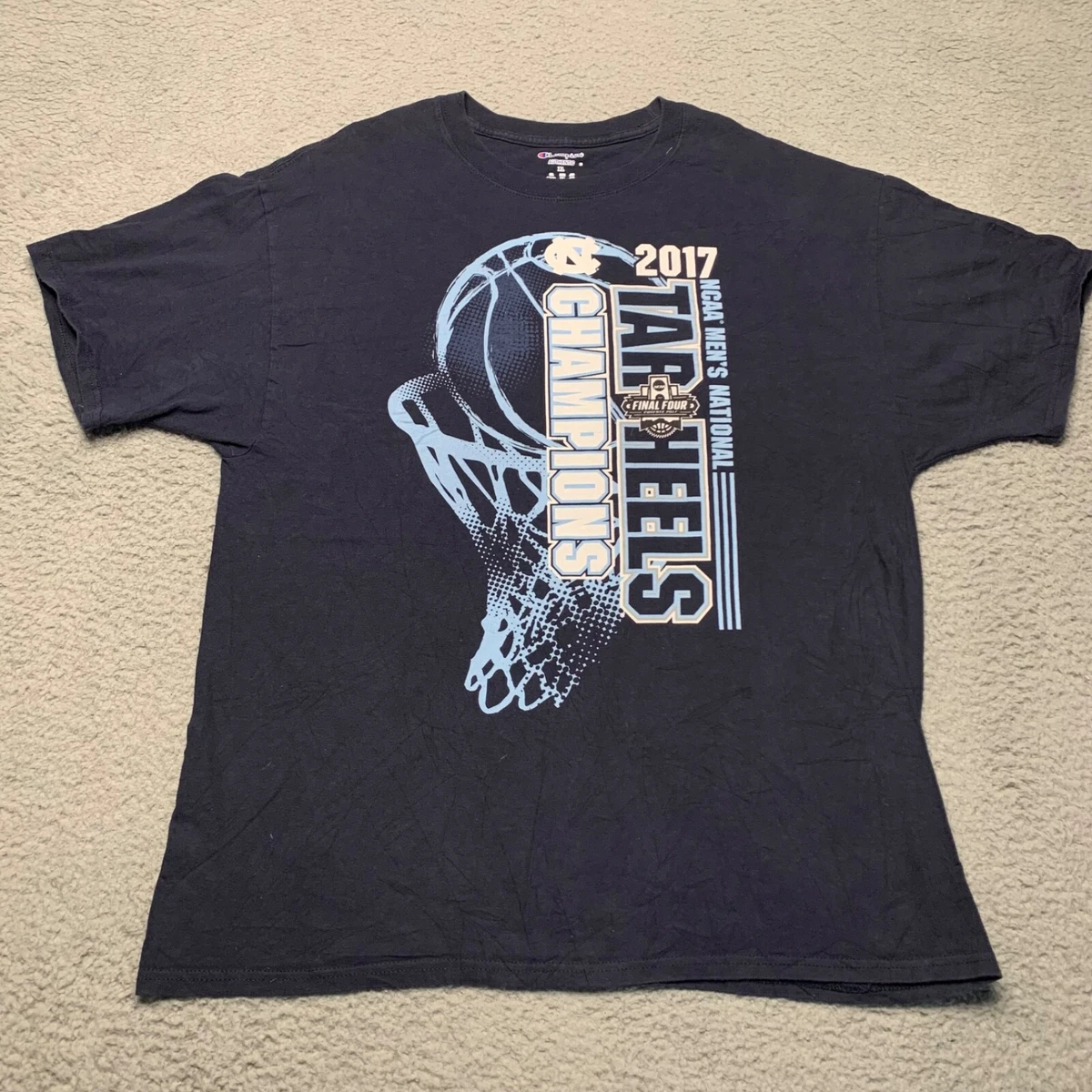 Maillot North Carolina Tar Heels Vintage Champs - Bleu Taille XL - Occasion