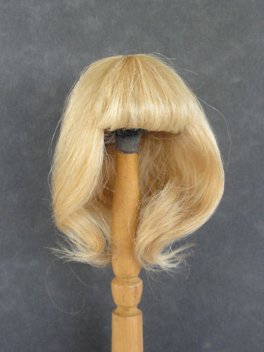30% Discount - DOLL WIG size 8.07" (20.5 cm) - Straight blond Human Hair - Picture 2 of 2