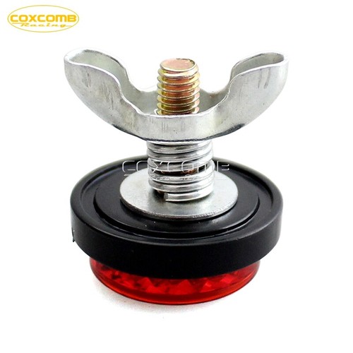 4Pcs Red Reflectors Screw on License Number Plate Reflective For Car Bus Bike - Picture 8 of 10