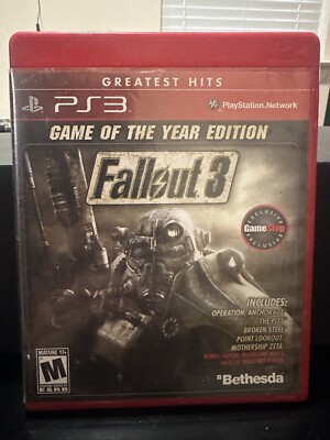 Fallout 3 -- Game of the Year Edition (Sony PlayStation 3, 2009) (no insert)