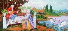 Needlepoint tapestry painted canvas B1295 - Promenade. 24"x50" GobelinL