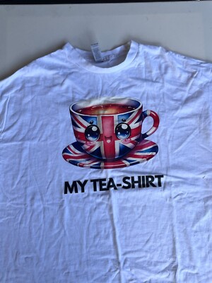 British Flag T-Shirt Womens Size 2XL My Tea  Shirt