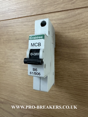 Crabtree 61 B06 Mcb Version With Switch In Centre Of Mcb Very Pale Bocah Sange - Foto 8