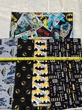Batman DC Cotton Fabric 5 Prints or Assortment