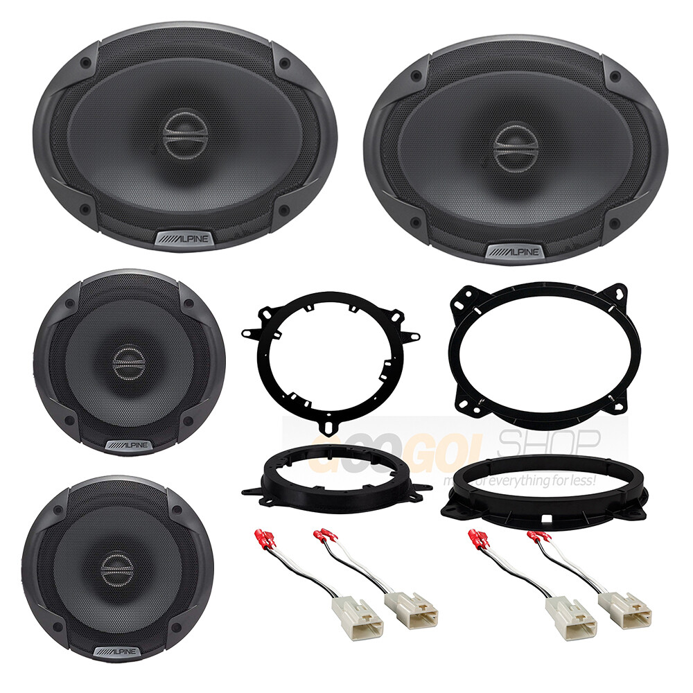 Alpine SPE 2Way 6.5 英寸6x9 英寸前/后扬声器适用于2005 - 2018 年