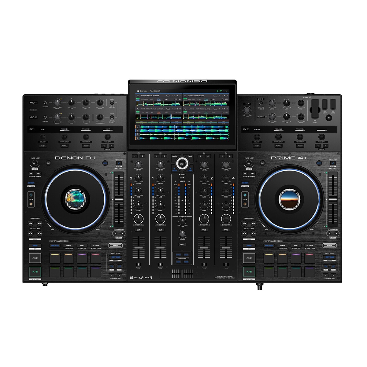 DENON オーディオ 4機器セット Denon PRIME4XUS Prime 4 4-deck Standalone DJ Controller
