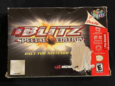 NFL Blitz: Special Edition (Nintendo 64, 2001) BOX ONLY Authentic N64 