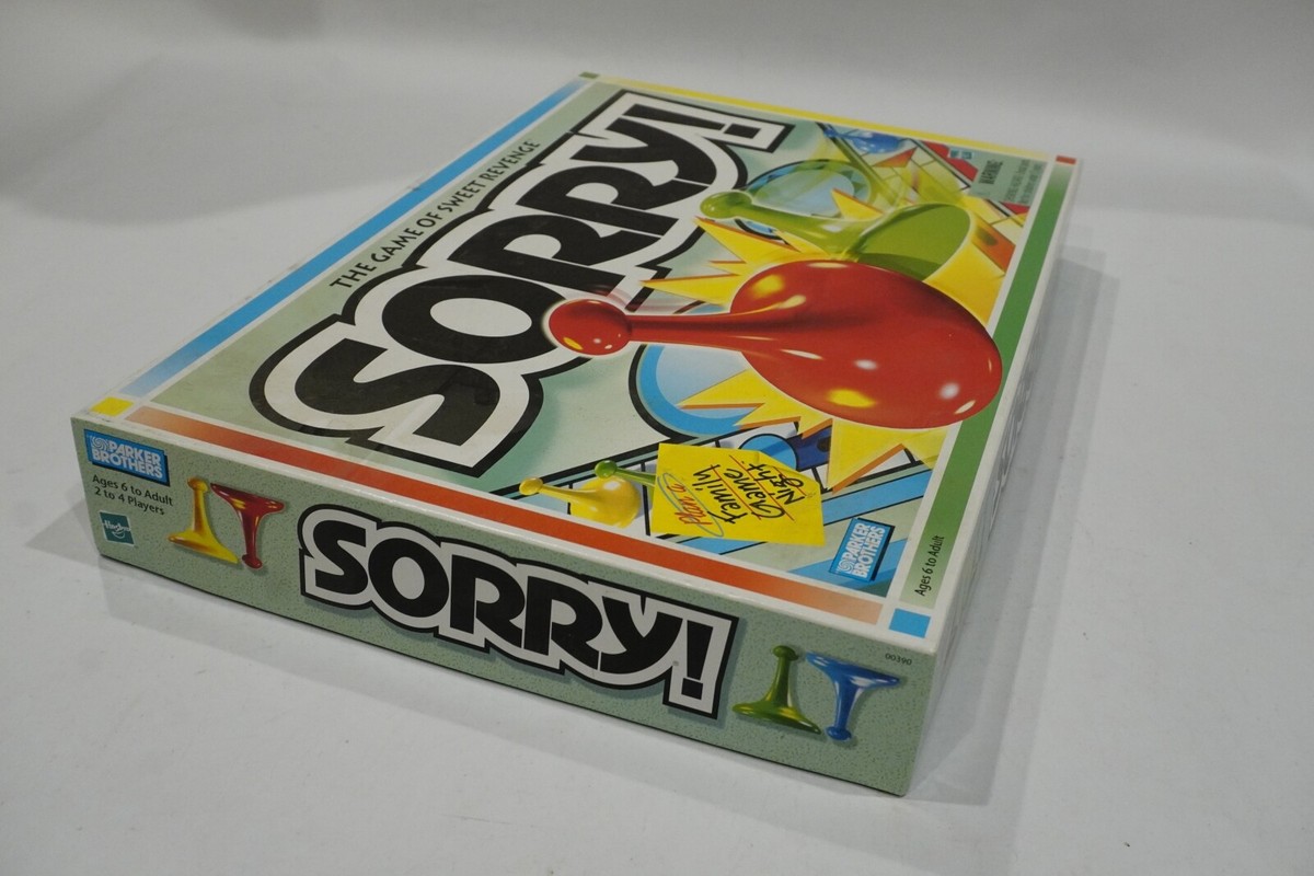 NEW Open Box Sorry! Board game 1998 90's Vintage Hasbro NEW Open Box Sorry! Board game 1998 90's Vintage Hasbro