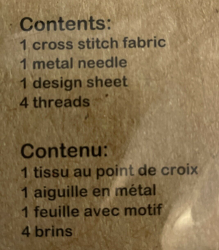 Kit de puntada de cruz cuadrada contada para artesanos ""mariposa"" artes y oficios - Imagen 3 de 4