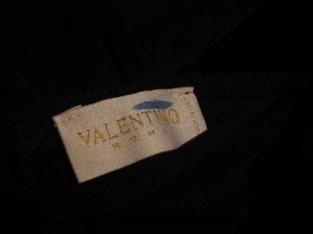 Abito Valentino Roma nero finto involucro