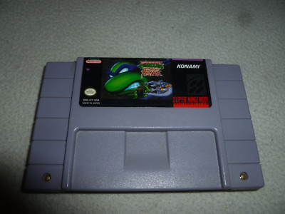 SUPER NINTENDO SNES VIDEO GAME CARTRIDGE ONLY TMNT TOURNAMENT FIGHTERS KONAMI 