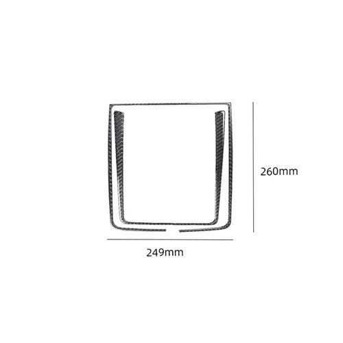 3x Carbon Fiber Center Control Frame Sticker Trim For Chevrolet COBALT 2005-2010 - Picture 2 of 11