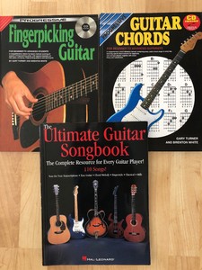 Details About 3 Guitar Books Beginner Fingerpicking Chords Instruction Songbook Lot - 