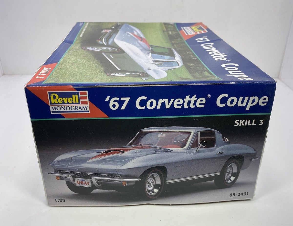 REVELL 1/25 Scale 1967 CORVETTE COUPE MODEL KIT”OPEN BOX” | eBay