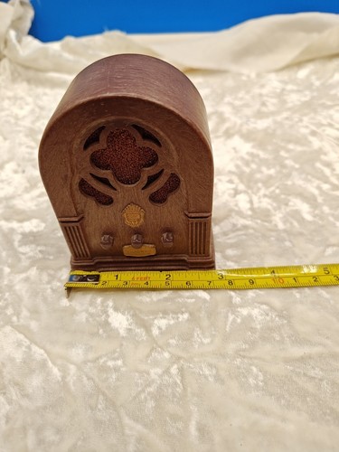 Vintage 1974 Chadwick-Miller Mini Radio Works 3.5" Happy Days Are Here Again - Picture 8 of 8