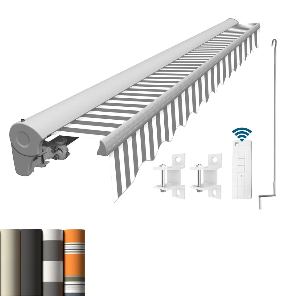 Kassettenmarkise Eclipse Standard elektrisch 4x3m Balkon Terrassenüberdachung