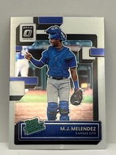 2022 Panini Donruss Optic Baseball Card RP-25 Rated Prospect M.J. Melendez