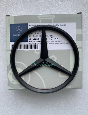 MERCEDES-BENZ Insignia estrella trasera para Mercedes G63 G350 G500 G65 G550 W463 clase G 2012+ negro mate