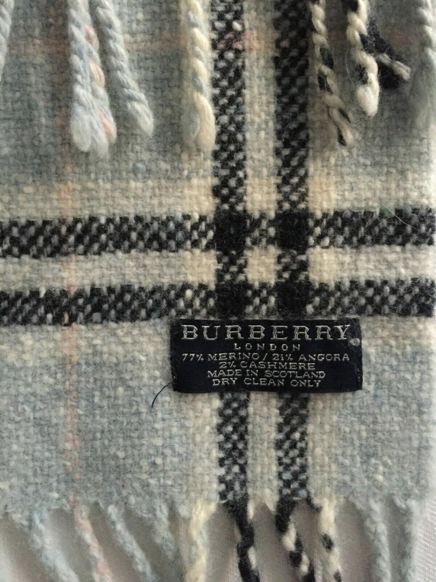 高評価アイテム long border Burberry 00s long y2k scarf 小物