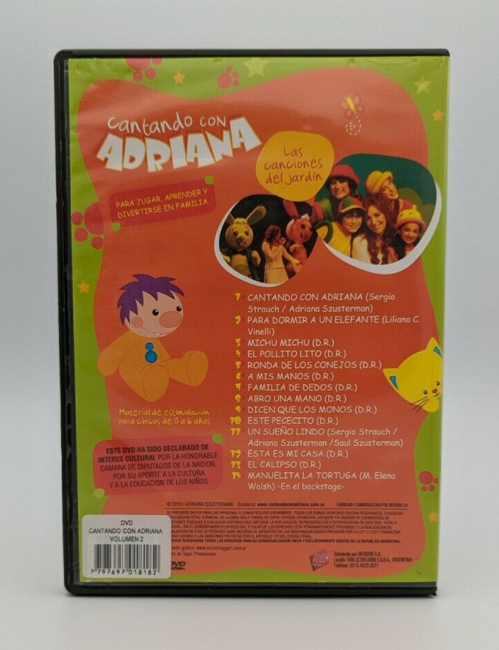 Vol. 1-Cantando Con Adriana Las Canciones Del Jard [DVD](中古品) Cantando Con Adriana Vol 2 Las Canciones Del Jardin Spanish