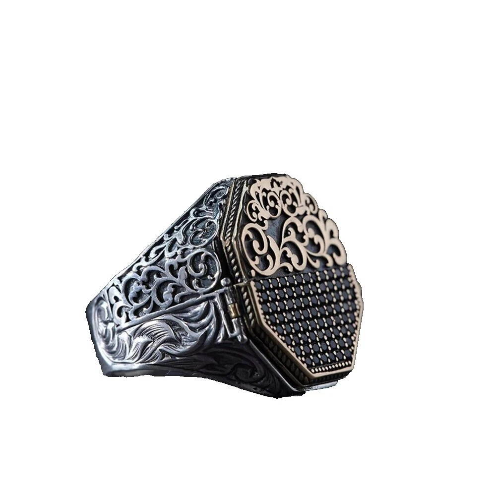 Anillos de piedra giratoria para hombre