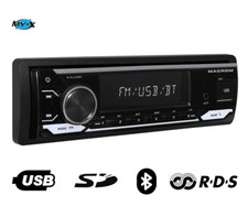 MACROM M-DL4100BT - Autoradio Sintolettore AM/FM-RDS 1DIN con Bluetooth USB SD