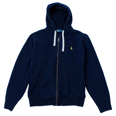 POLO RALPH LAUREN MEN'S Medio Navy Ricamato Cerniera Felpa Con Cappuccio |  eBay
