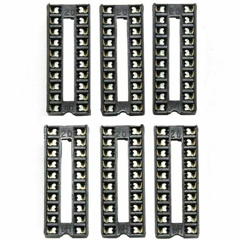 66Pcs/Lot DIP IC Sockets Adaptor Solder Type Socket Kit 6,8,14,16,18,20,24 - 第 6/9 張圖片