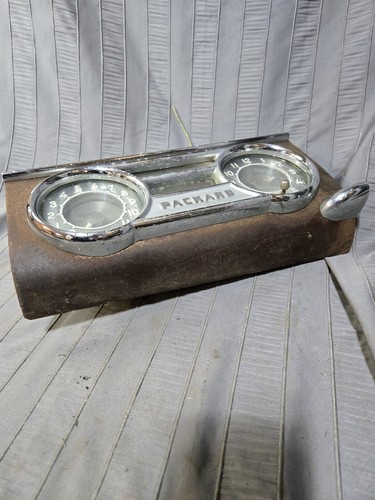 48 49 50 PACKARD Gauge Speedometer Clock DASH Chrome Trim 1948 1949 1950 - Picture 5 of 10