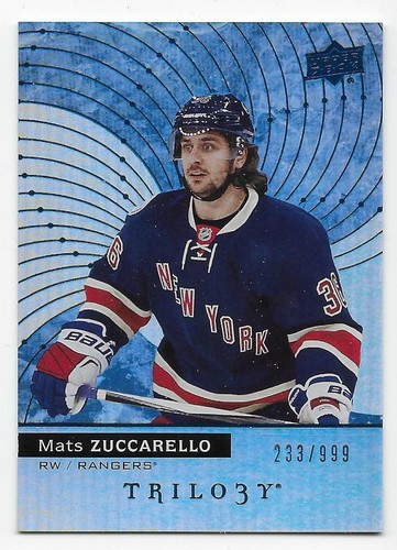 17/18 UPPER DECK TRILOGY RAINBOW BLUE PARALLEL /999 (#1-50) U-Pick From List - Picture 6 of 46